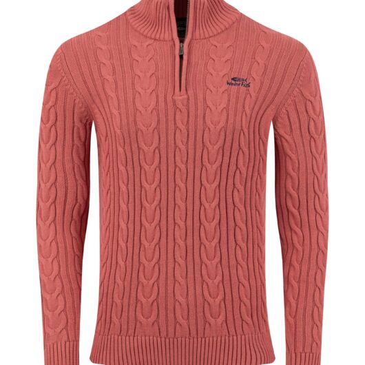 Weird Fish Heath 1/4 Zip Cable Knit Jumper Nantucket Size XL